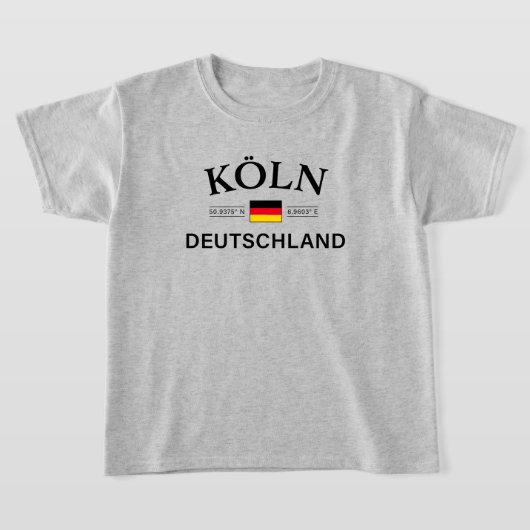 T-shirt Koln (Cologne) Deutschland coordonne les enfants a (Poser)