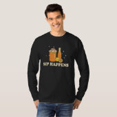 T-shirt Kombucha Lover Sip Happens Beverage Fun (Devant entier)