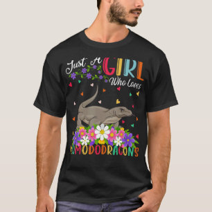 T-shirt Komodo Dragon Juste Une Fille Qui Aime Komodo Drag