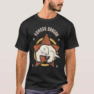 T-shirt Komodo Dragon Vintage Retro Classic Animal