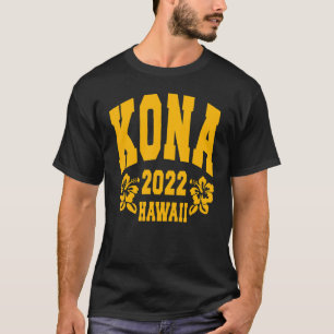 T-SHIRT KONA 2022 TRIATHLÈTE TRIATHLON SPORT HAWAÏ FEMMES