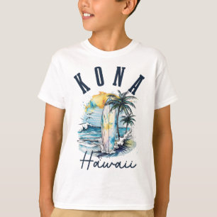 T-shirt Kona Hawaï Hawaïen Surf Vintage Surfeur Surfeur _1