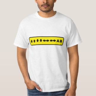 T-shirt Konami Code (Yellow)
