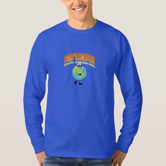T-shirt "Kon'nichiwa Salutations mondiales Smiling Earth (Devant)