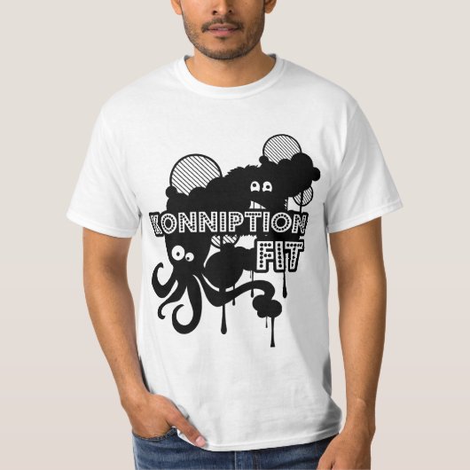 T-shirt Konniption a adapté la pièce en t "d'éclaboussure (Devant)