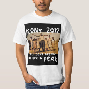 T-shirt KONY 2012 - Arrêtez le noir de crainte