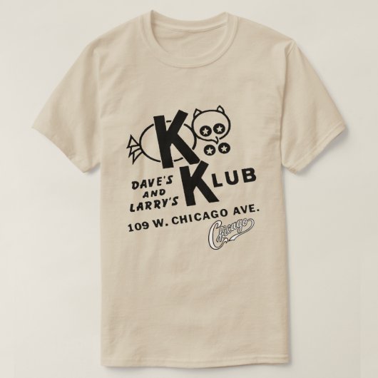 T-shirt KOO KOO KLUB, Chicago, Illinois (Design devant)
