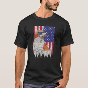 T-shirt Kooikerhondje Chien patriotique USA Pride American
