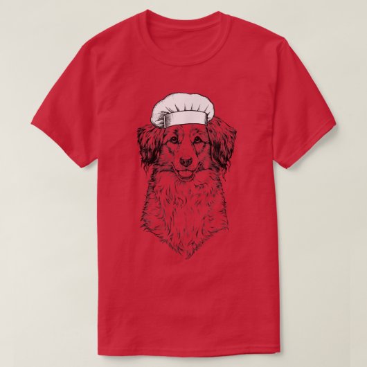 T-shirt Kooikerhondje Kooiker Hound Dog Cook Chef Funny Co (Design devant)