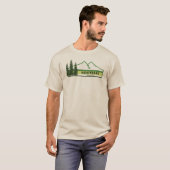 T-shirt Kootenay National Park Green Stripes (Devant entier)