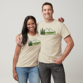 T-shirt Kootenay National Park Green Stripes (Unisexe)