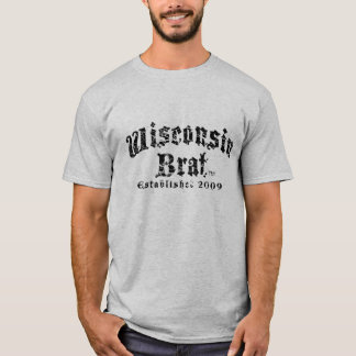 T-shirt korte hoes Mannen van Wisconsin Brat