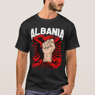 T-shirt Kosovo Albanie Tirana Drapeau Double Aigle