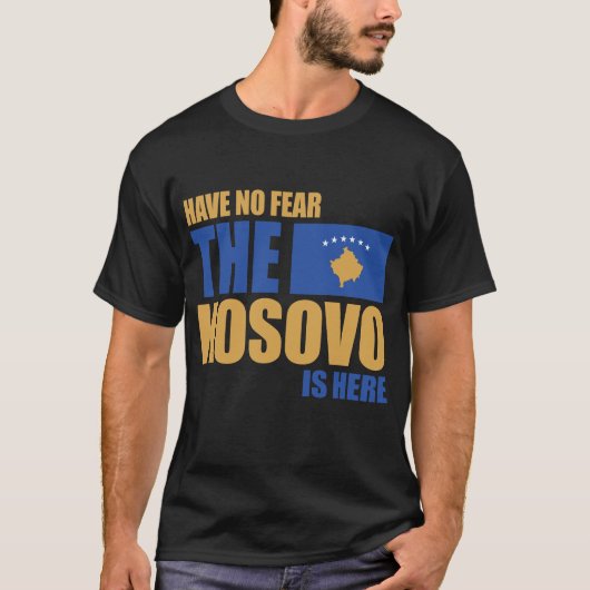T-shirt Kosovo, drapeau du Kosovo, drapeau du Kosovo. (Devant)