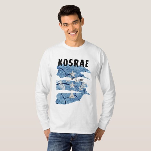 T-shirt Kosrae Pacific Islander Long Sleeve (Devant entier)