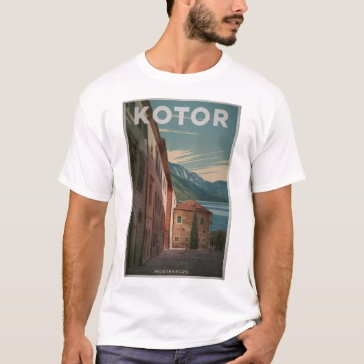 T-shirt Kotor Monténégro vintage (Devant)