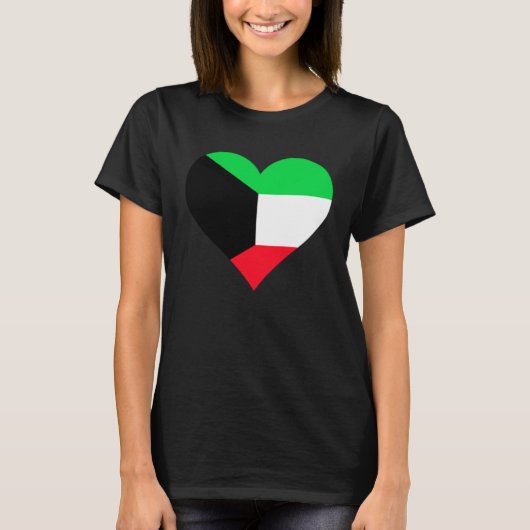 T-shirt Koweït Drapeau Coeur Koweït Aimer Koweït Koweït (Devant)