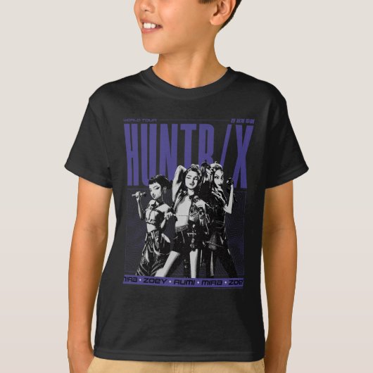 T-shirt Kp Demon Hunters Halloween World Tour Huntrix Ster (Devant)