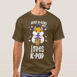 T-shirt KPop Cadeaux Pour Ados Fille Kawaii KPop Hamster