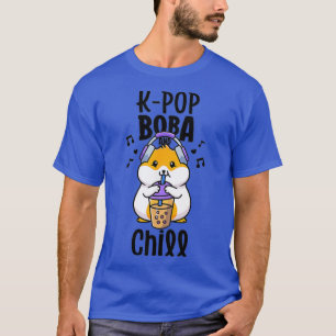 T-shirt KPop Et Chill Boba Et K-Pop Shirt Kawaii