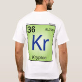 T-shirt (Kr) d'élément de krypton (Dos)