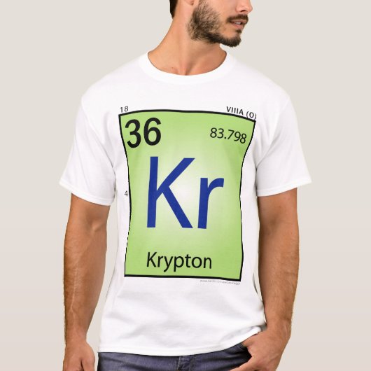 T-shirt (Kr) d'élément de krypton - avant (Devant)