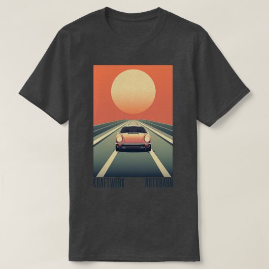 T-shirt Kraftwerk Autobahn Retro esthétique Design origina (Design devant)