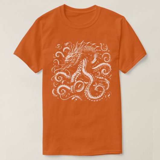 T-shirt kraken détaillé (Design devant)