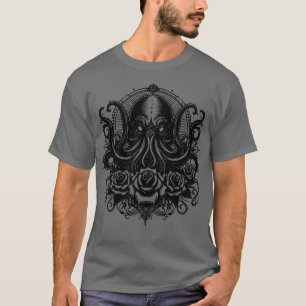 T-shirt kraken gothique