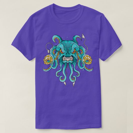 T-shirt Kraken Monster sous-marin Octopus (Design devant)