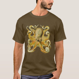 T-shirt Kraken vintage, Octopus Gamochonia, Ernst Haeckel