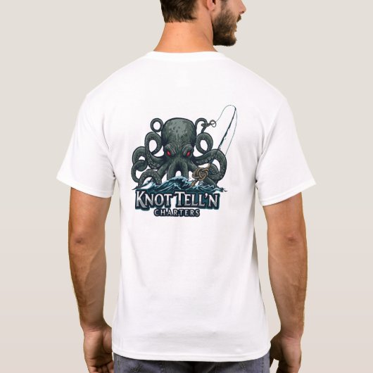 T-shirt Kraken - Virginia Beach Fishing Charter (Dos)