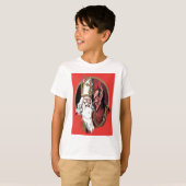 T-shirt Krampus de la Saint-Nicolas rouge (Devant entier)