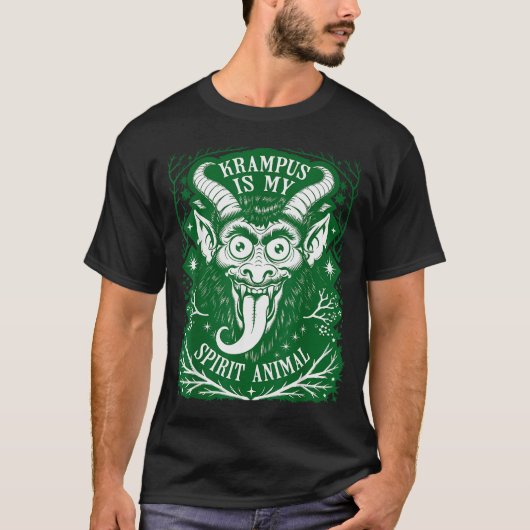 T-shirt Krampus Is My Srit Animal German Folklore For Kram (Devant)