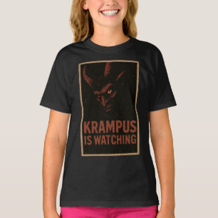 T-shirt Krampus Observe – Chemise Horreur Noël Vintage
