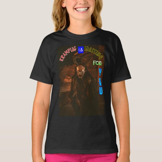 T-shirt Krampus Vous Attend Décembre Krampusnacht (Devant)