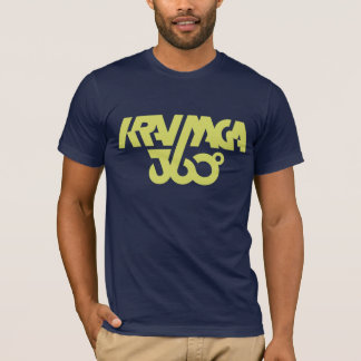 T-shirt Krav Maga 360 - bleu-foncé/jaune