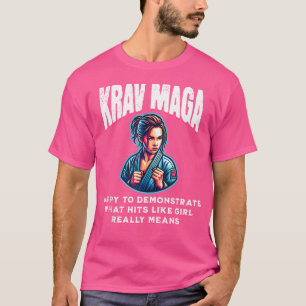 T-shirt Krav Maga Girl Krav Maga équipement Mixed martial