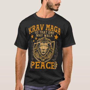 T-shirt Krav Maga One May Walk En Paix Self-Defe Israélien