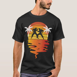 T-shirt Krav Maga shirt retro sunset 70s vintage Krav Maga