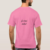 T-shirt kreklis de milu de tevi d'es (Dos)