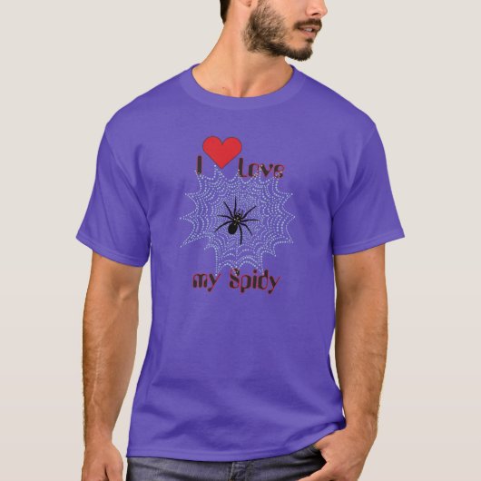 T-shirt Kreuzspinne im Netz (Devant)