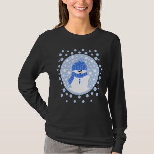 T-shirt Krimbles Fun Dotty Snowman Avec Casquette Laineux