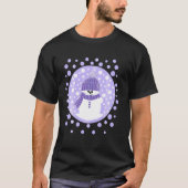 T-shirt Krimbles Fun Dotty Snowman Avec Lilac Woolac Casqu (Devant)
