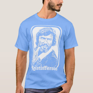 T-shirt Kris Kristofferson Ventilateur de style rétro