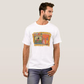 T-shirt Krishna arrivant à la maison de Radha, (Devant entier)