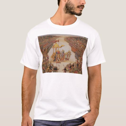 T-shirt Krishna instruit Arjuna (Devant)