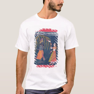 T-shirt Krishna jouant une cannelure, du 'Vahula