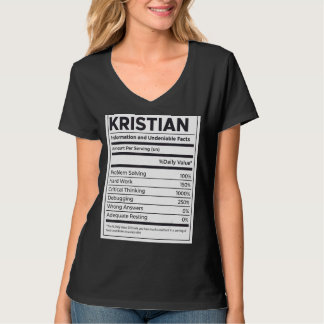 T-shirt Kristian Nutrition Information Problème Résoudre H