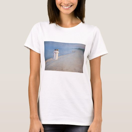T-shirt Kroyer - Soirée d'été sur Skagen Beach (Devant)